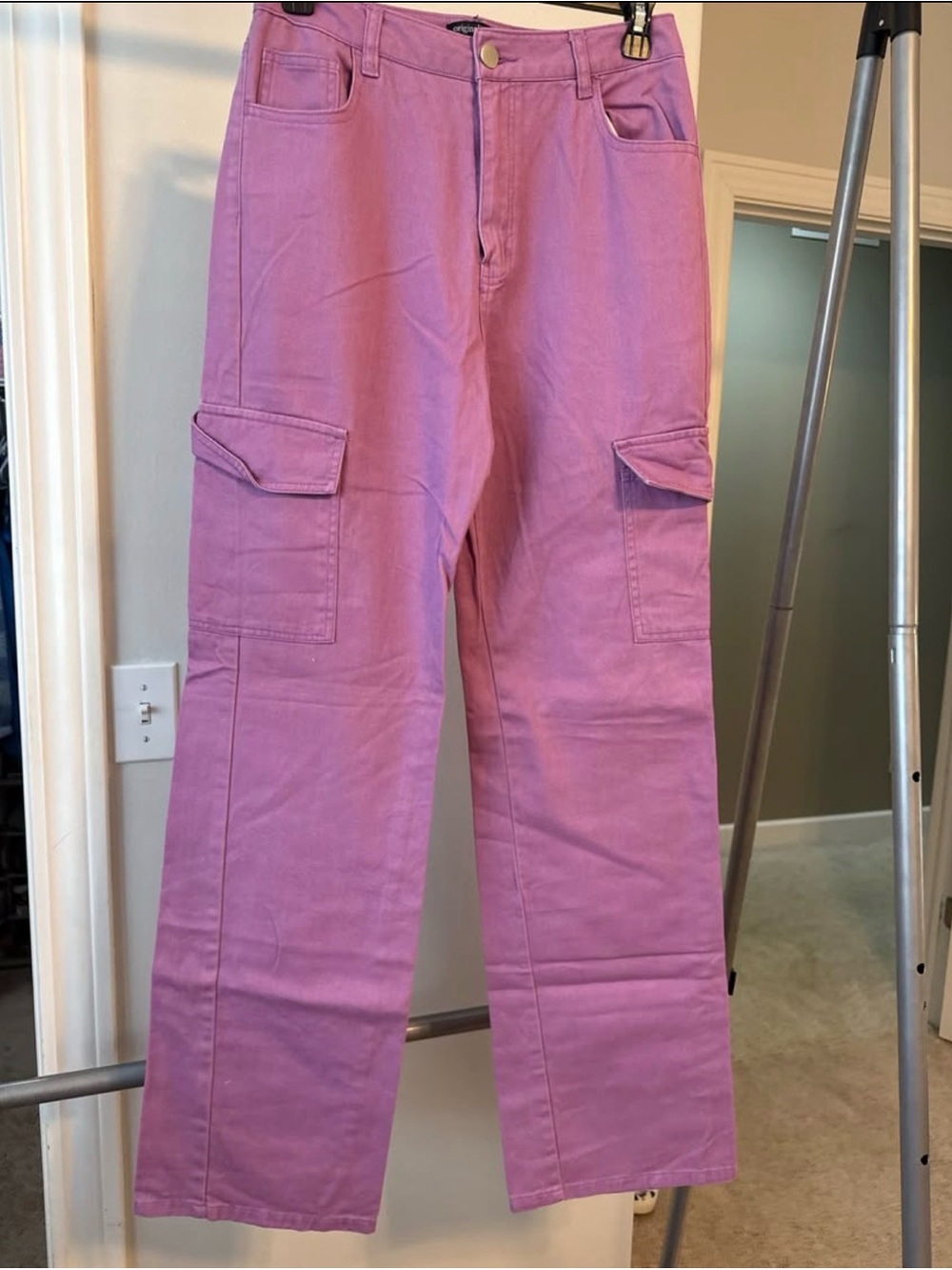 Purple Originality High Waist Cargo Pants